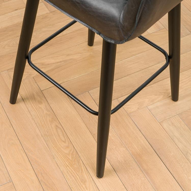 Барный стул Кофе, чёрные ножки Coffee Barstool, Oak Black