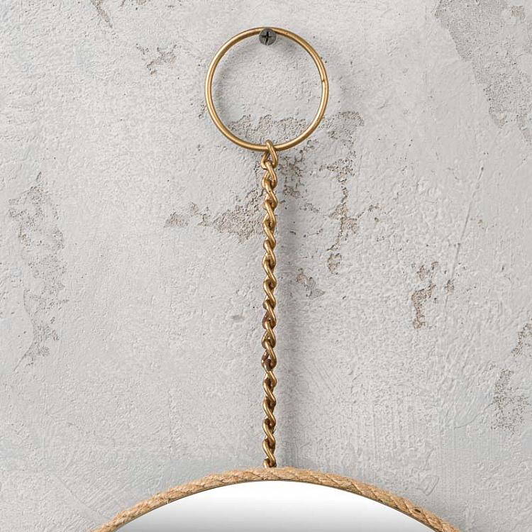 Зеркало с джутовой кромкой Фигура Hanging Mirror Figure With Jute Edge