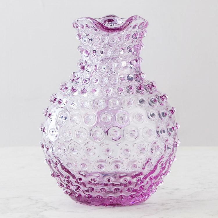 Лиловый кувшин Диамант Pitcher Hobnail Lila Large