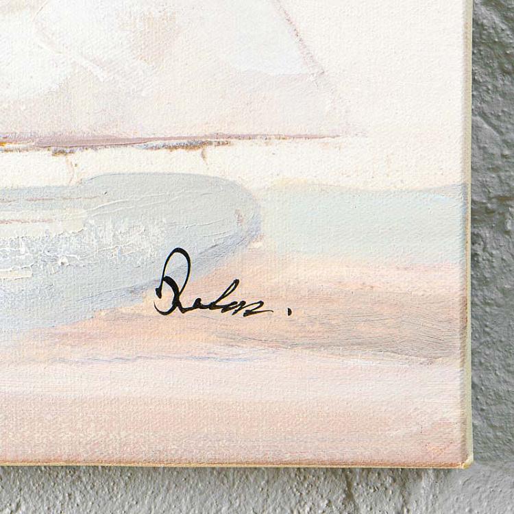 Картина диптих Морской бриз, акрил, холст Set Of 2 Canvas Acrylic Painting Sea Breeze