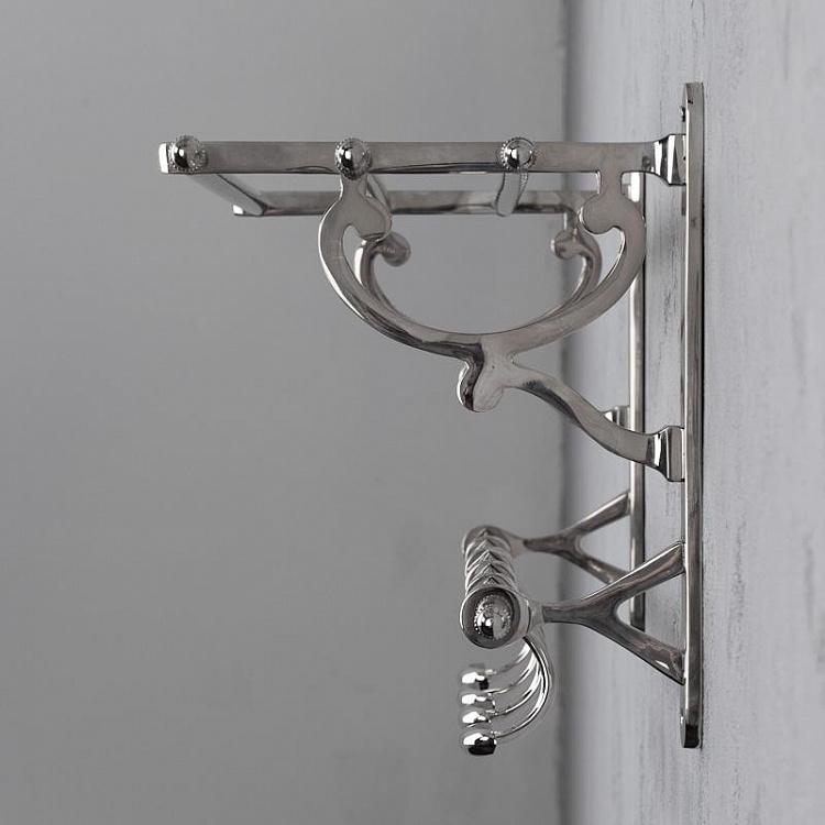 Четырёхместная настенная вешалка Bathroom Towel Rack With 4 Hooks