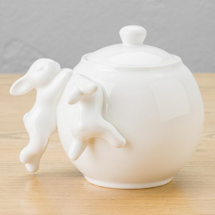 Сахарница с кроликами Rabbit Sugar Bowl