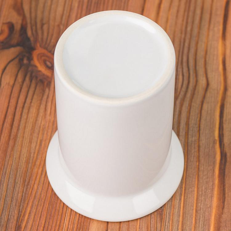Белый стакан для зубных щёток Tumbler White