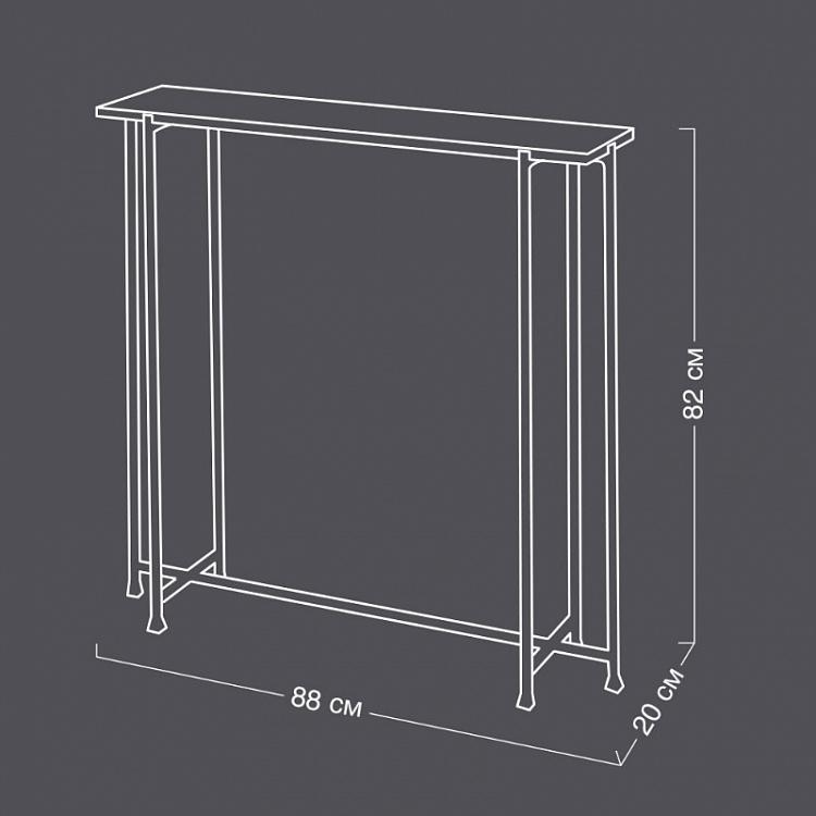 Консольный стол, железо и дерево Iron And Wooden Console