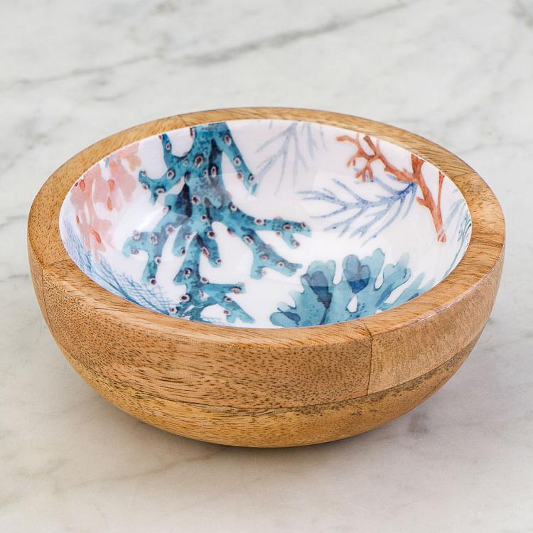 Пиала из дерева манго Кораллы, S Coral Mango Wood Bowl Small