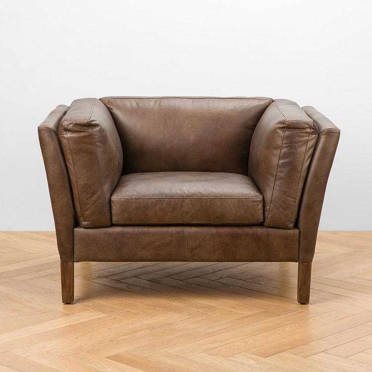 Кресло Линкольн, серо-коричневые ножки Lincoln 1 Seater, Truffle Grey Oak PF