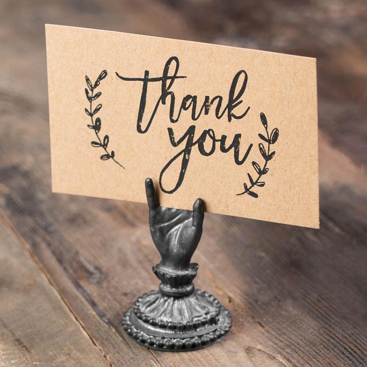 Держатель именной карточки Рука Metal Hand Card Holder