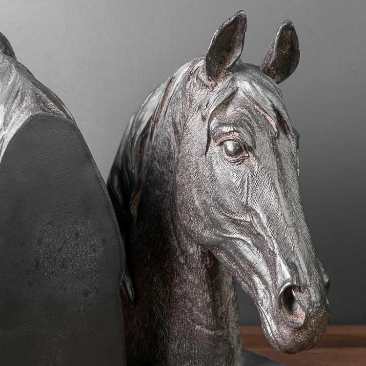 Набор из двух держателей для книг Кони 2 Bookend Horse Heads 2