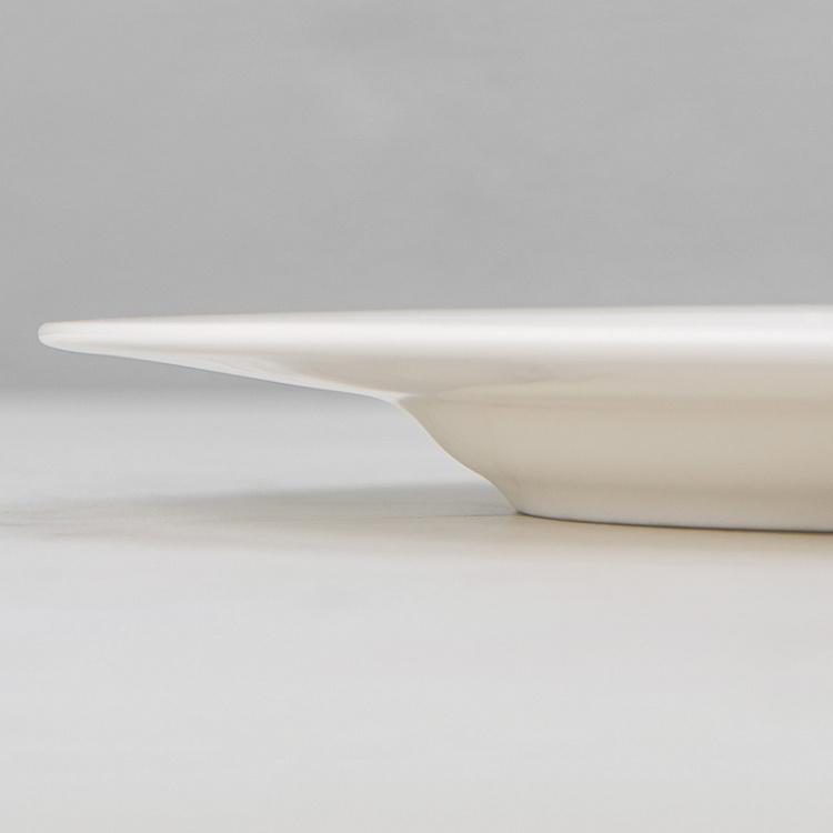 Обеденная тарелка Белое на Белом Bianco And Bianco Dining Plate