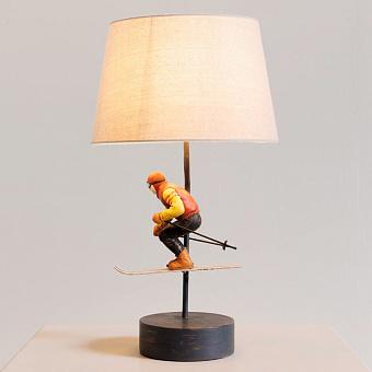 Skier Vintage Table Lamp With Shade