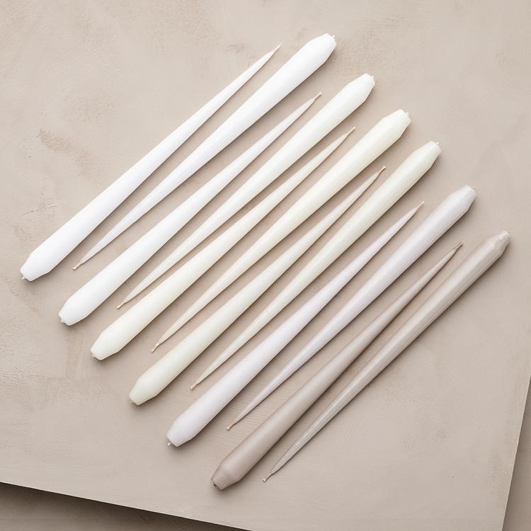 Парафиновая свеча конусная матовая Taper Candle Matt