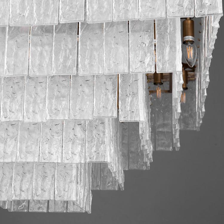 Квадратная люстра Барк с пятью кольцами Bark Square Pendant 5 Rings