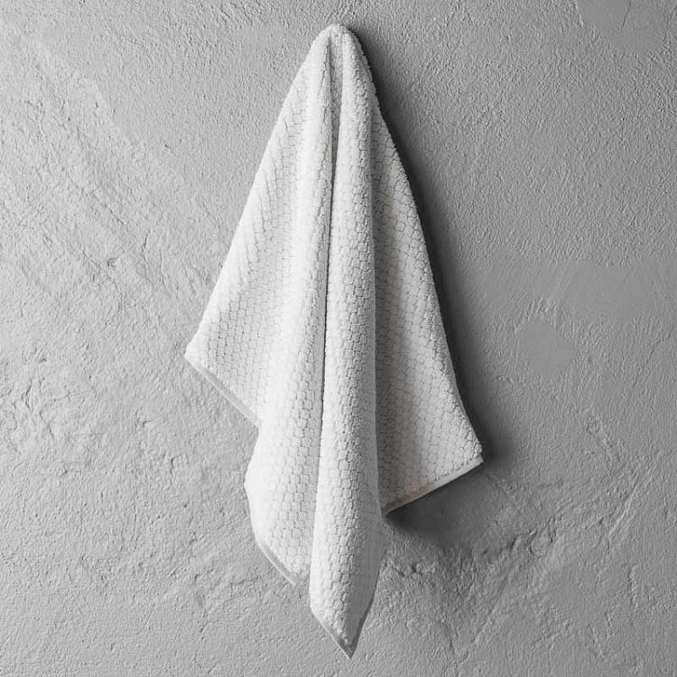 Белое махровое полотенце для рук и лица Пунто 50x90 см Punto Hand Towel White 50x90 cm