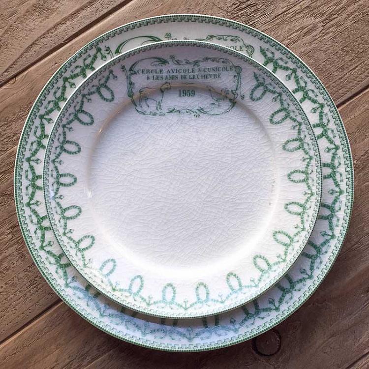 Десертная тарелка Общество птицеводов и кролиководов Cercle Avicole And Cunicole Dessert Plate