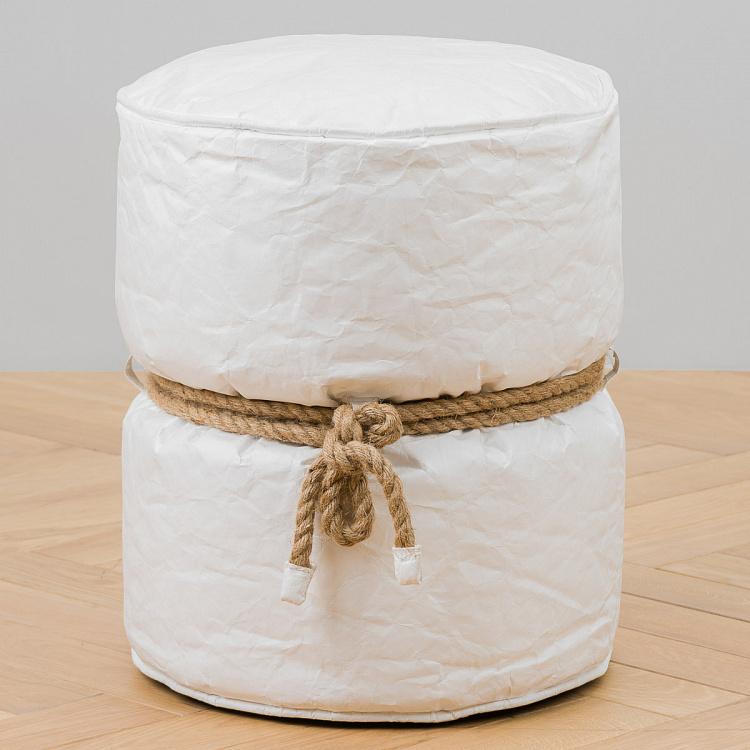 Белый пуфик Куронн Couronnes Footstool White