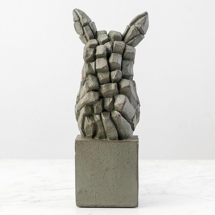 Статуэтка Бюст носорога с эффектом треснувшей земли Rhinoceros Cracked Earth Effect Bust