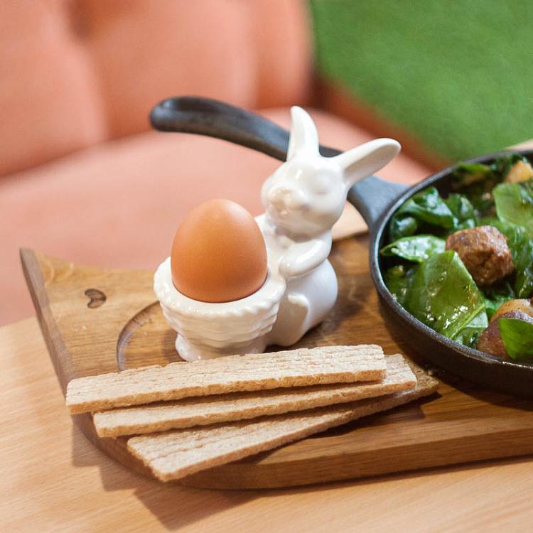 Подставка для яйца Кролик с корзинкой Rabbit With The Basket Egg Holder