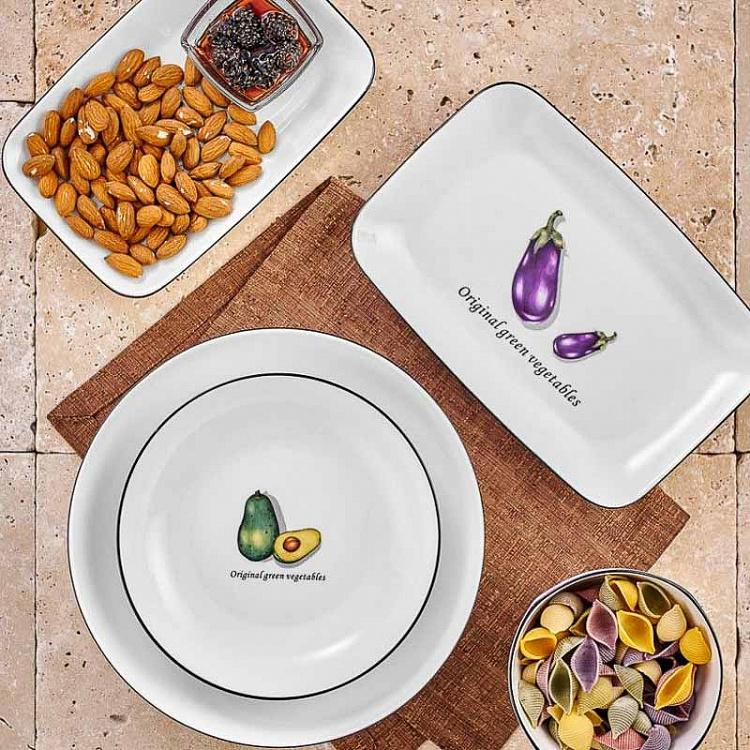 Сервировочное блюдо Баклажан Salad Dish Eggplant Large