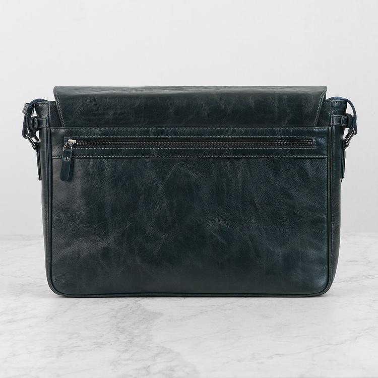 Кожаная мужская сумка-портфель Мессенджер Satchel Messenger Bag