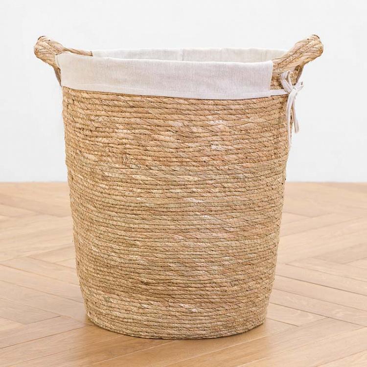 Корзина для хранения с тканевой подкладкой Basket With Beige Lining