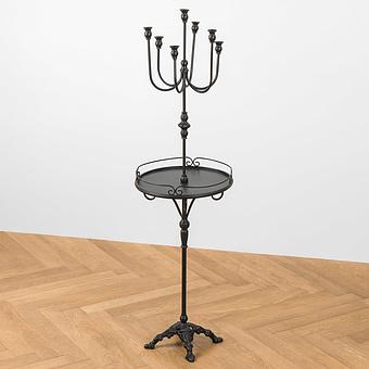 Подсвечник со столиком Perla Side Table With Candelabrum