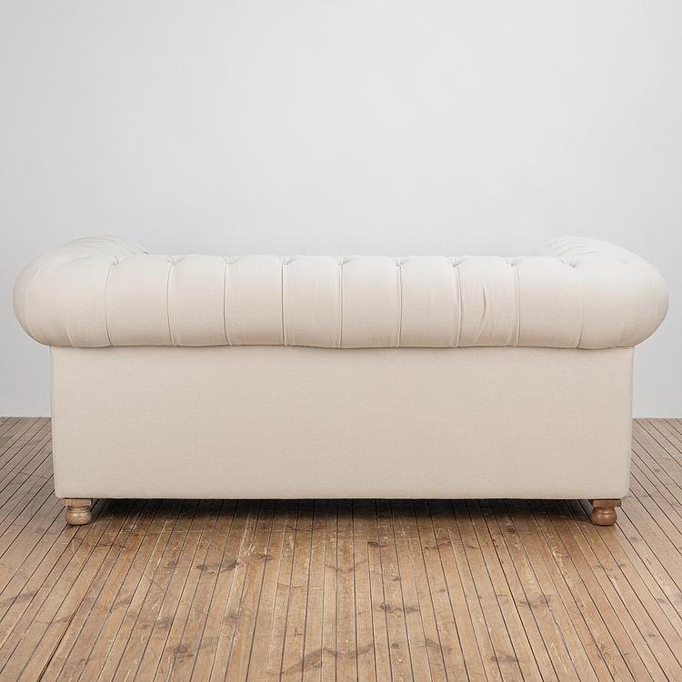 Двухместный льняной диван Вестминстер Классика Westminster Button 2 Seater Linen
