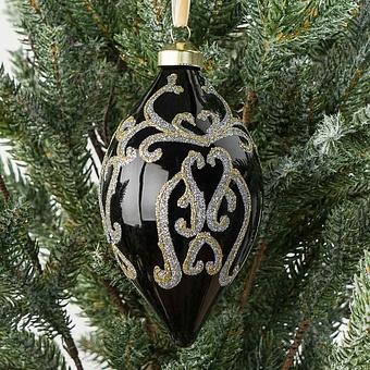 Pattern Cone Ball Black 16 cm