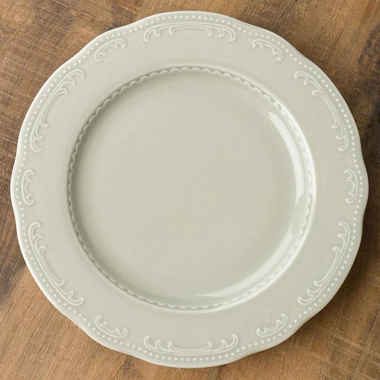 Серо-зелёная десертная тарелка Старая Вена Vecchio Vienna Dessert Plate Sage Green