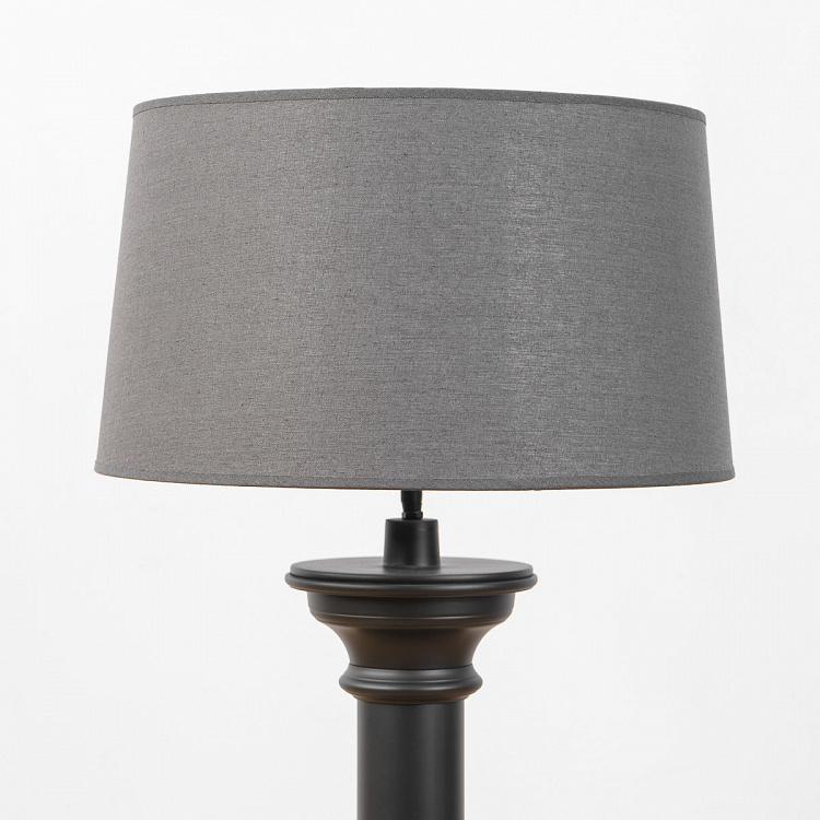 Чёрная напольная лампа с абажуром Цилиндр Cylinder Black Floor Lamp With Shade