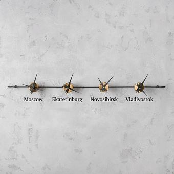 World 4 Centered Clock Latin