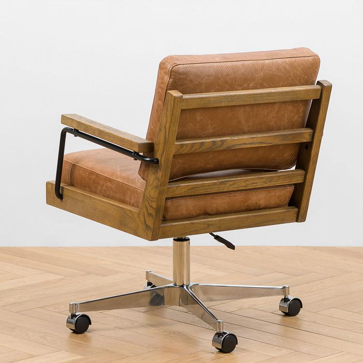 Рабочее кресло Архитектор, светлый ясень Architect Office Chair, Ash Ochre Brown