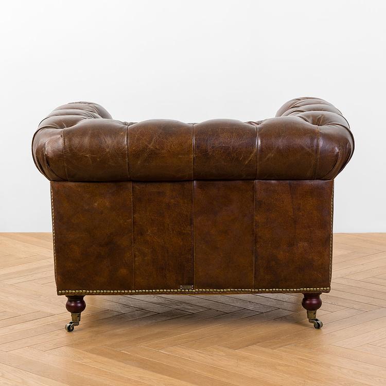 Кресло Сенат, коричневые дубовые ножки Senate 1 Seater, Maroon Brown Oak PF