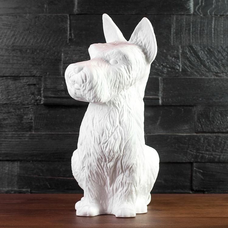 Фарфоровая настольная лампа Шотландский терьер Table Lamp Scottish