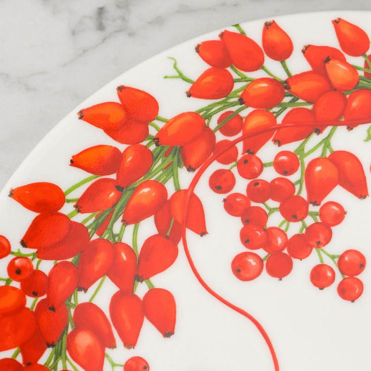 Десертная тарелка Красная нить ягоды Fil Rouge Bacche Dessert Plate