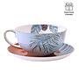 Чайная пара Africa Tea Cup And Saucer Tree Blue