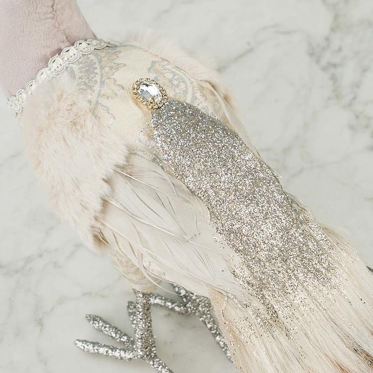 Статуэтка Павлин с золотой короной, L Peacock With Golden Crown Large