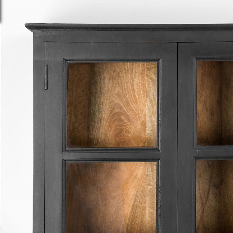 Сервант с деревянными дверцами Орьяк Auriac Glass Cabinet With Wooden Doors