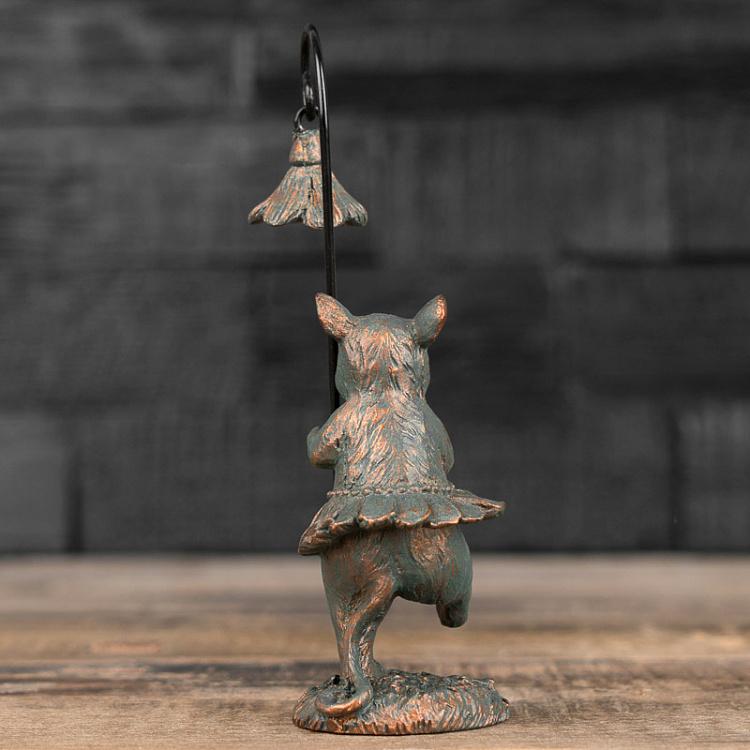 Набор из трёх статуэток Мыши с цветками Set Of 3 Small Mouses With Flowers