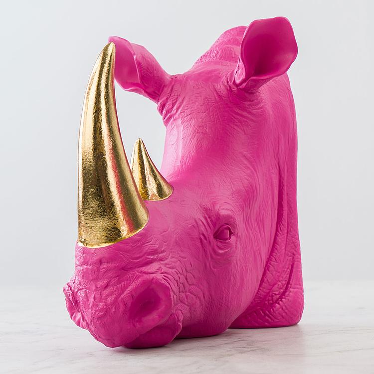 Набор из двух держателей для книг Пурпурные носороги Bookend Rhinos Magenta