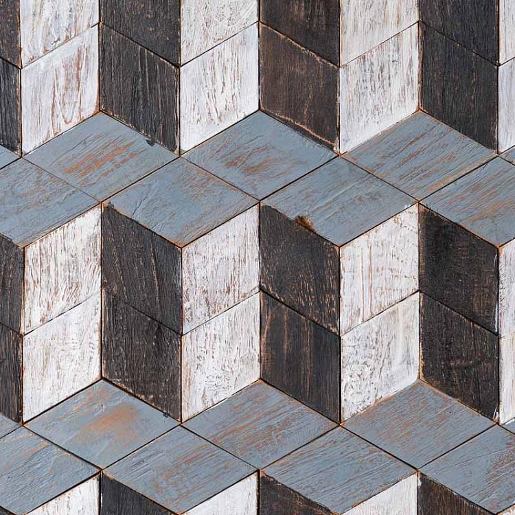 Декоративная панель из яванской древесины Wall Art Recycled Old Javanese Wood