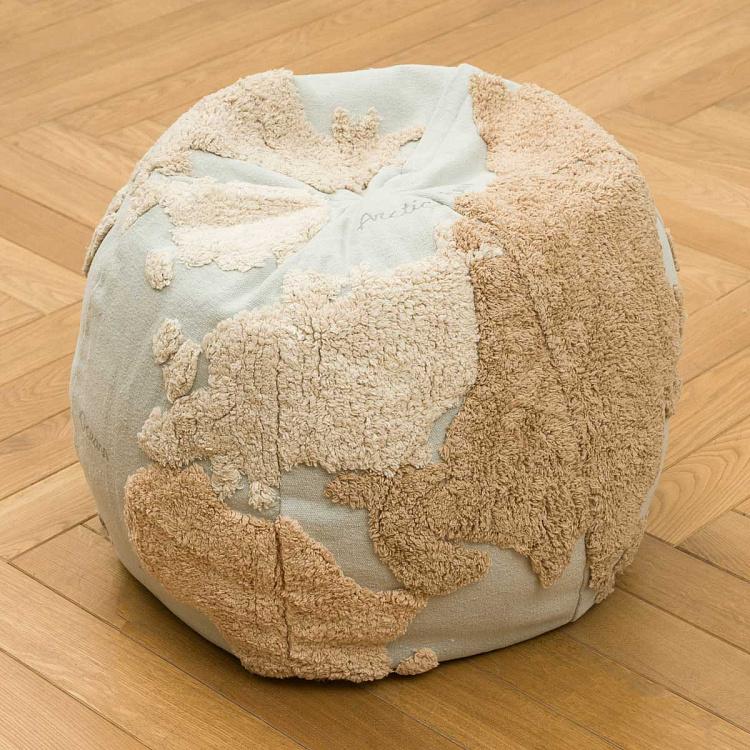 Декоративный пуф Карта мира World Map Pouf