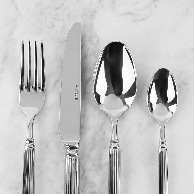 Набор Эллада из 24 столовых приборов на 6 персон по 4 предмета в деревянной коробке Set Of 24 Cutlery Pieces Ellade Wooden Box