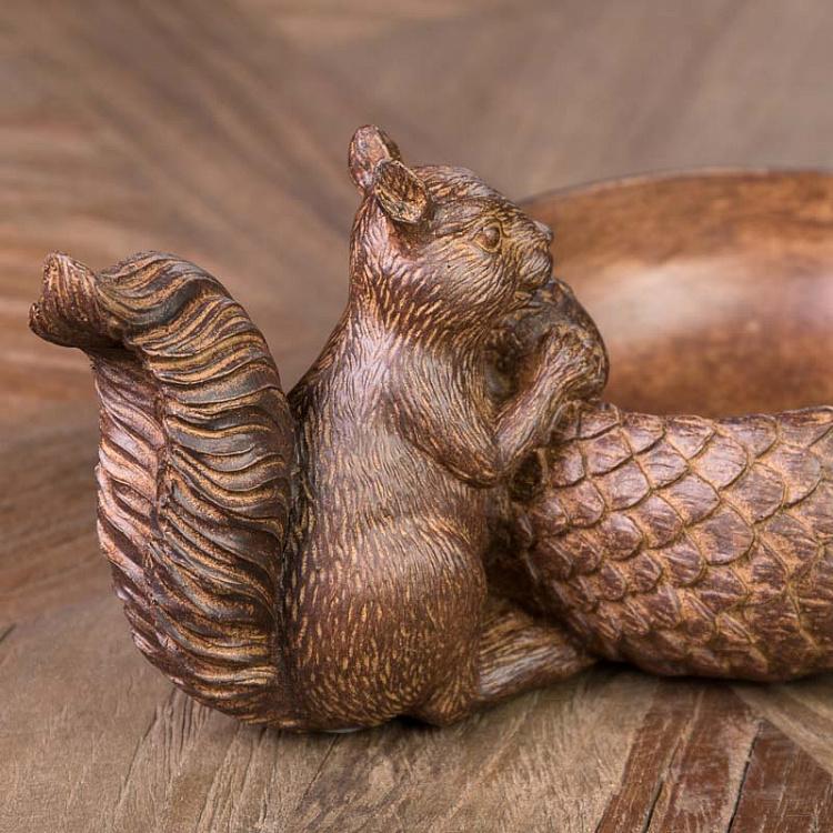 Сервировочное блюдо для орешек с белкой, S Resin Bowl Ecureuil Small