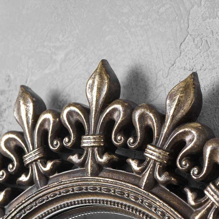 Выпуклое зеркало в раме цвета винтажного золота Convex Mirror Antique Gold