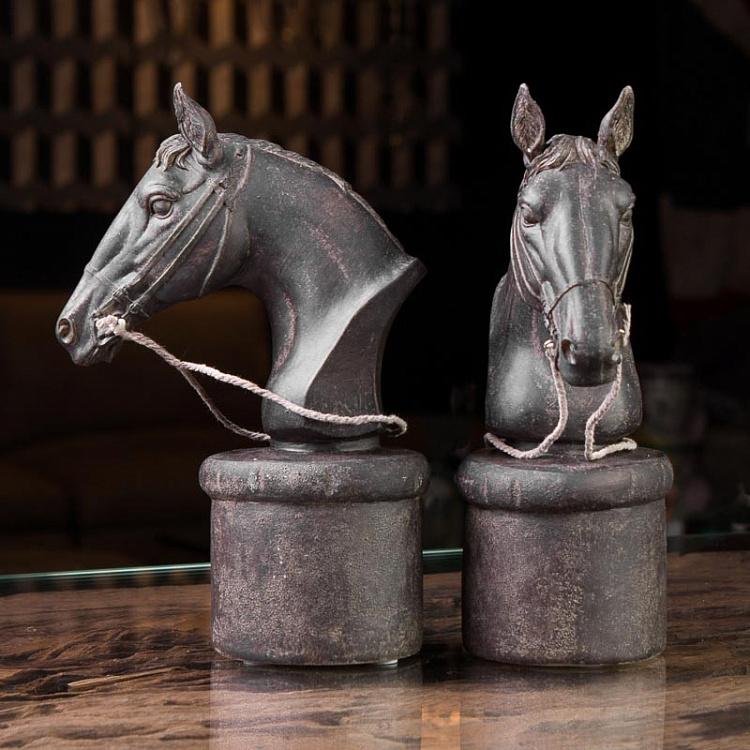 Набор из двух держателей для книг Кони 1 Bookend Horse Heads 1