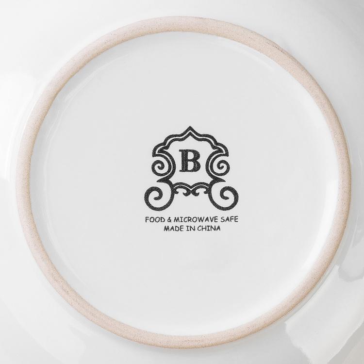 Сервировочная тарелка в деревенском стиле кремовая Rustic Fare Serving Bowl Cream