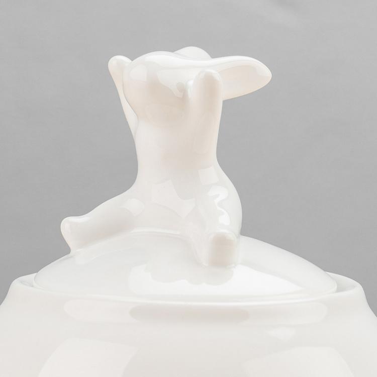 Сахарница с кроликом на крышке Rabbit On The Lid Sugar Bowl