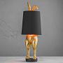 Настольная лампа Table Lamp Hiding Bunny Black