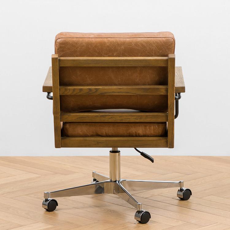 Рабочее кресло Архитектор, светлый ясень Architect Office Chair, Ash Ochre Brown