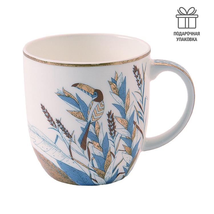 Белая кружка с туканом Африка Africa Cup Toucan White